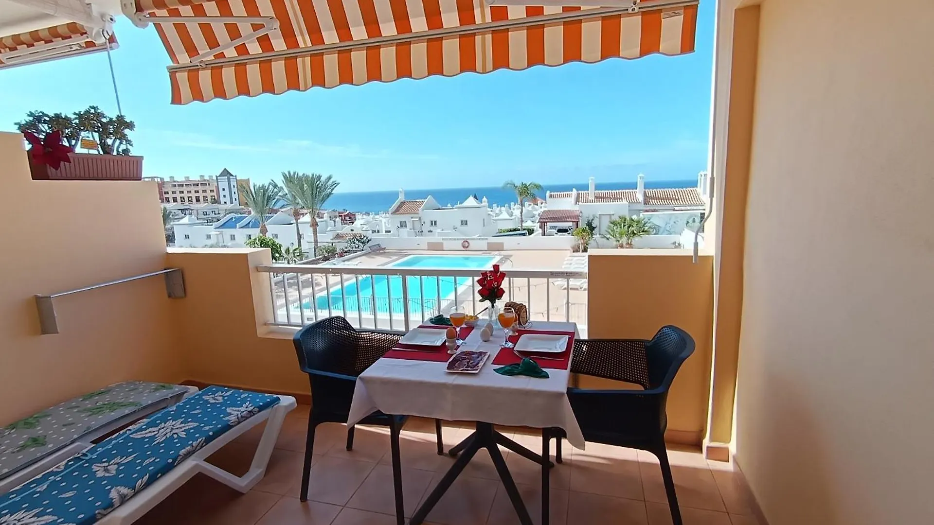 Apt Sans Vis-A-Vis Vue Ocean & Piscine,Free Wifi,Private Parking&Solarium Playa Paraiso  0*, Playa Paraiso (Tenerife) Hiszpania